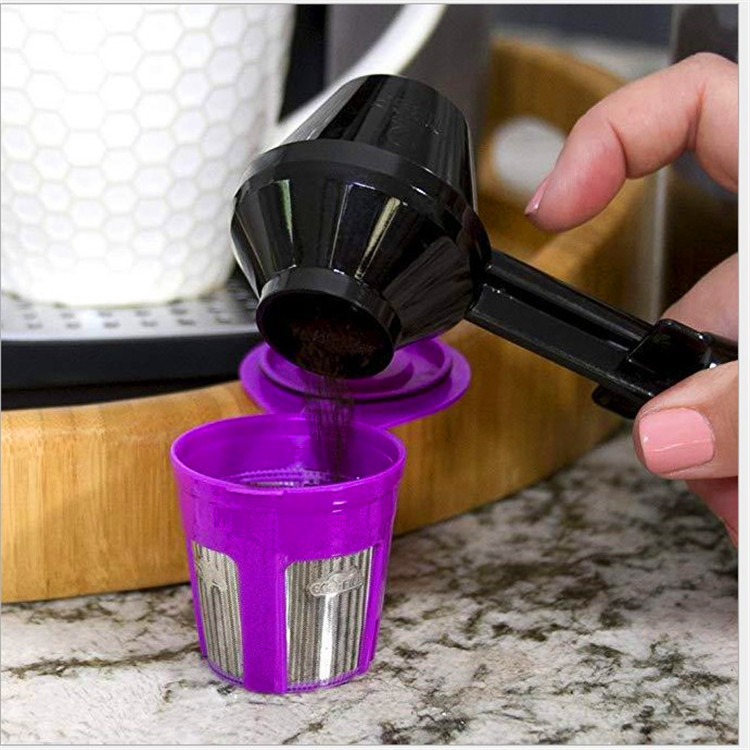 Household creative self-style coffee spoon filter Cup Coffee accessories brewing mini filter coffee funnel (OPP)