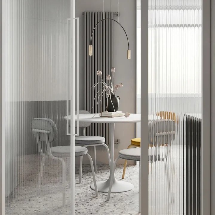 Wow Customized Changhong Glass Water Ripple Spotlight Silver Wave Flower Crystal Begonia Flower Stripesd Wave Art Glass