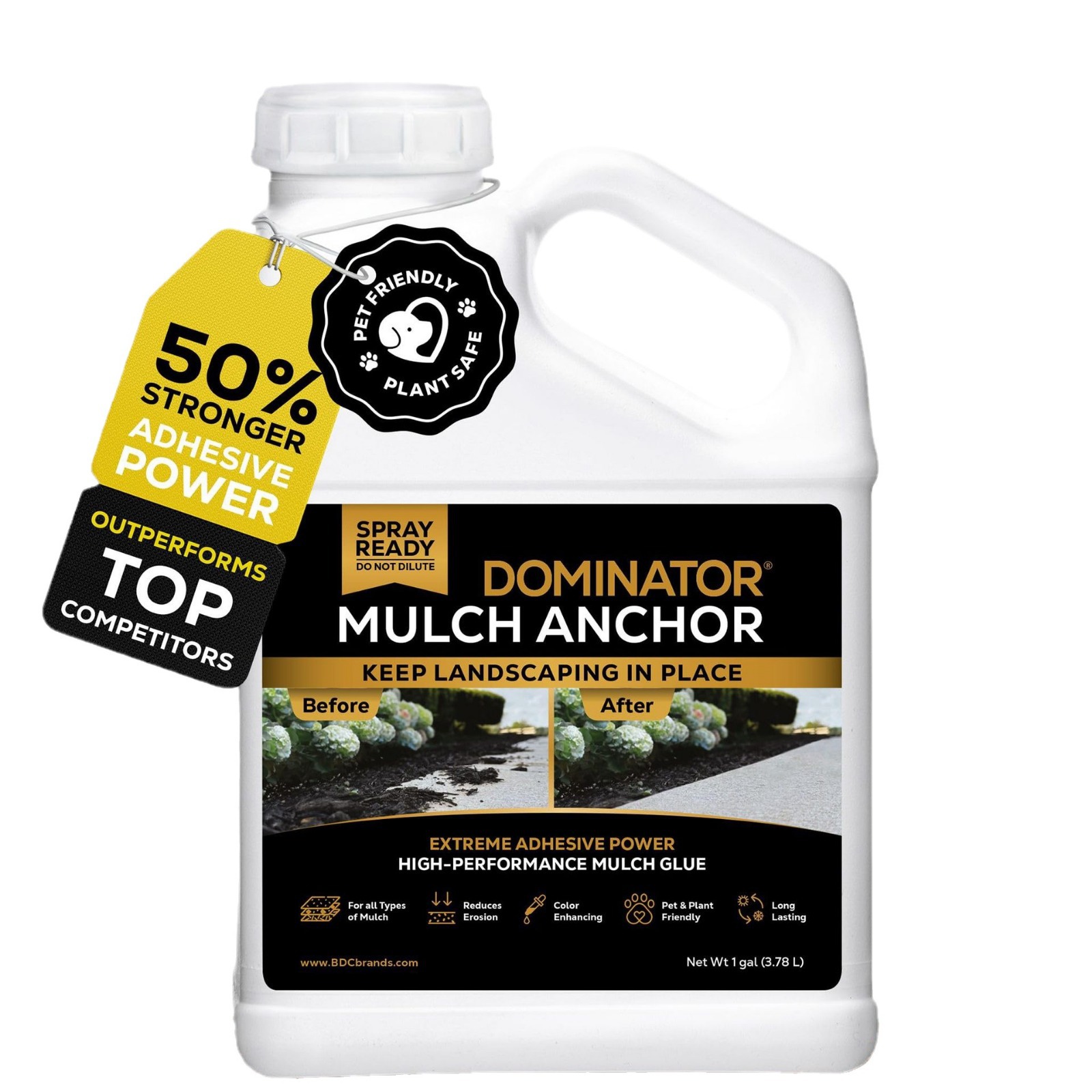 Jinxi Bird Cross-Border Mulch Adhesive for Garden Landscaping, Bark, Rocks, Gravel Adhesive, Covering Adhesive, Leaf Gravel Fixing Adhesive