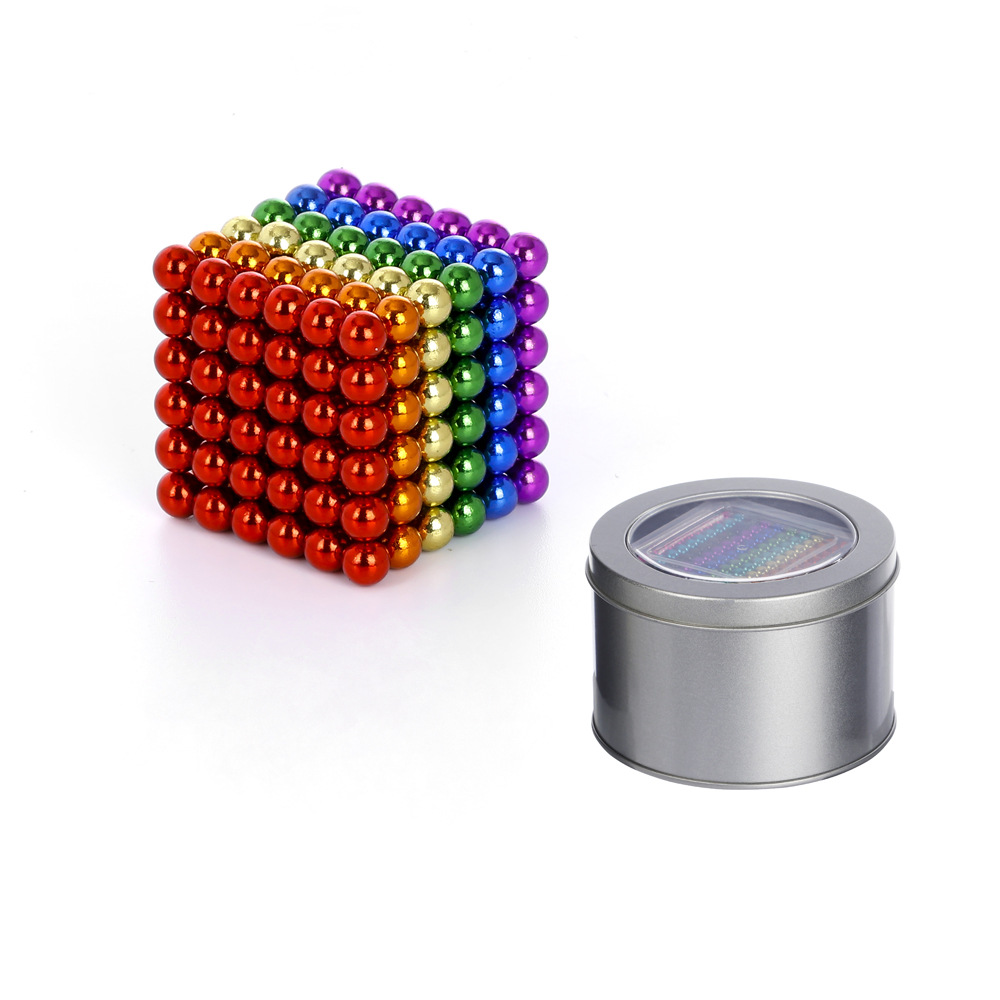 Cross-Border Bucky Ball Magnetic Beads Magnet Magnet Building Blocks Desktop Decompression 5mm Magnetic Beads Magnetic Ball Bucky Ball