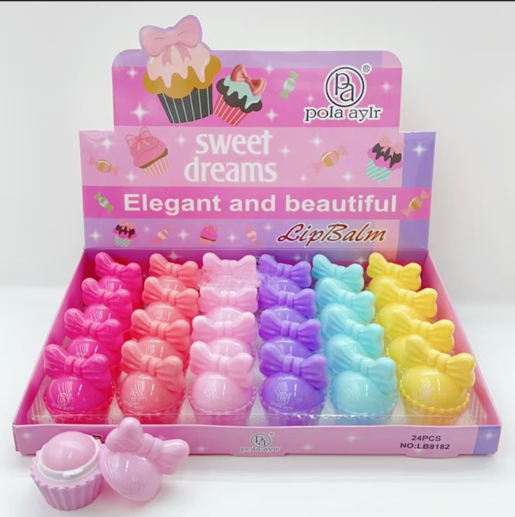 Cross-border new cartoon spherical children lip balm fruit flavor lip balm lip balm lip care wholesale