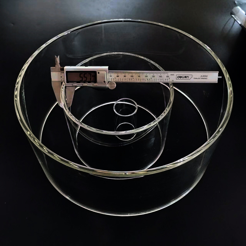 High Borosilicate Glass Tube, High Temperature Resistant Transparent Glass Sight Tube, Flange Glass Sight Cup, Test Tube, Straw Glass Tube