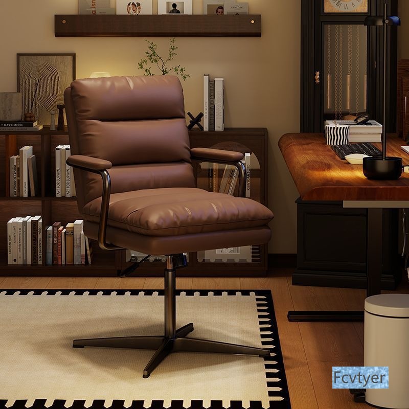 Yuanyuqin Sedentary Office Chair Bedroom Study Desk Chair Computer Chair Home Comfortable Light Luxury Swivel Chair Chair Back