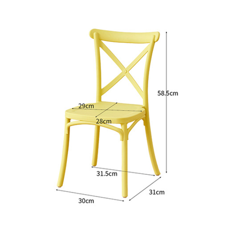 Children's Windsor Chair Home Leisure Dining Chair Plastic Back Chair Coffee Shop Seat Kindergarten Student Chair