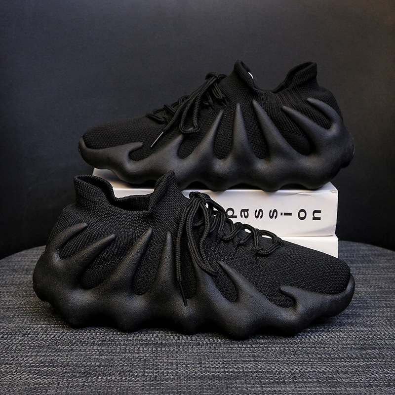 2024 New Flywoven Octopus Casual Sports Shoes Korean Style Trendy Couple Shoes Breathable Volcano Socks Men's and Women's Shoes