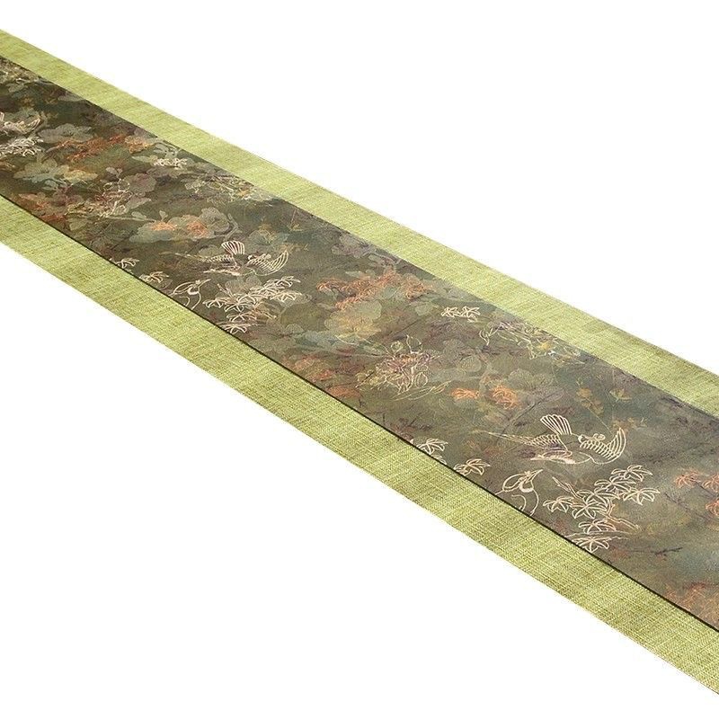 New Chinese Zen Retro Long Double-Sided Tea Mat Table Flag Dry Bubble Mat Tea Mat Wholesale