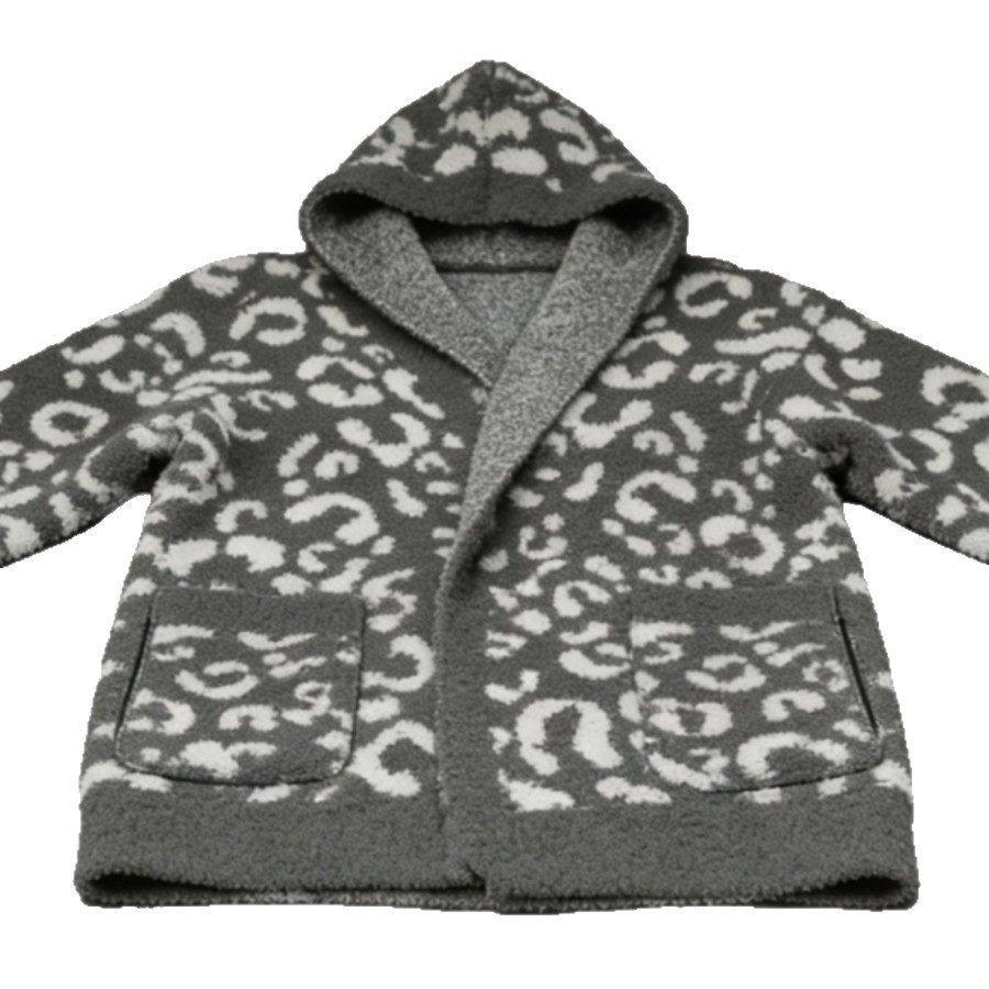 Half-Velvet Hooded Thin Coat, Home Pajamas, Lightweight and Comfortable, Custom-Made for Export