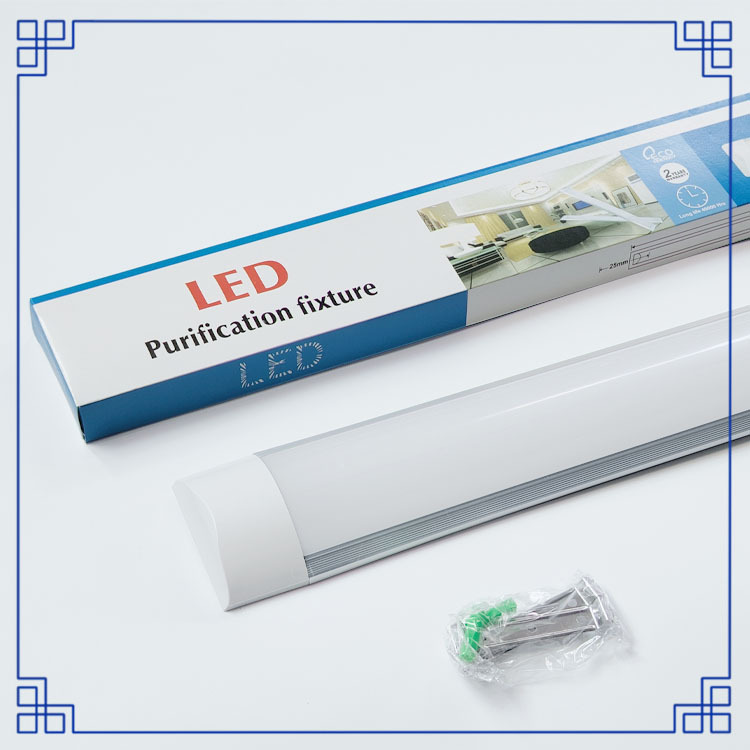 Manufacturer Wholesale Led Purification Lamp High Brightness Wide Voltage 40W Curved Integrated Bracket Lamp Three-Proof Lamp Strip Lighting