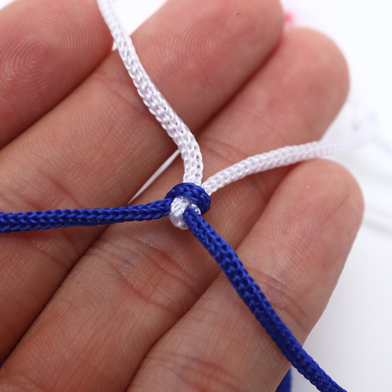 Basketball net portable basketball pocket thick and durable red, white and blue three-color polyester rope game net for children