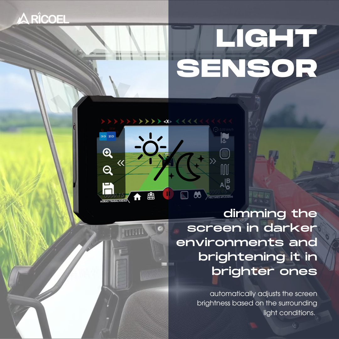 7inch Gnss Touch Screen Global Positioning System Navigation Agricultural Tractor Display High-Precision Satellite