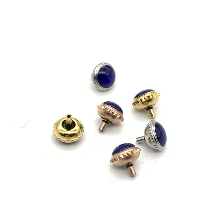 Watch accessories substitute blue balloon watch handle head long tube short tube handle crown self-adjusting time handle head