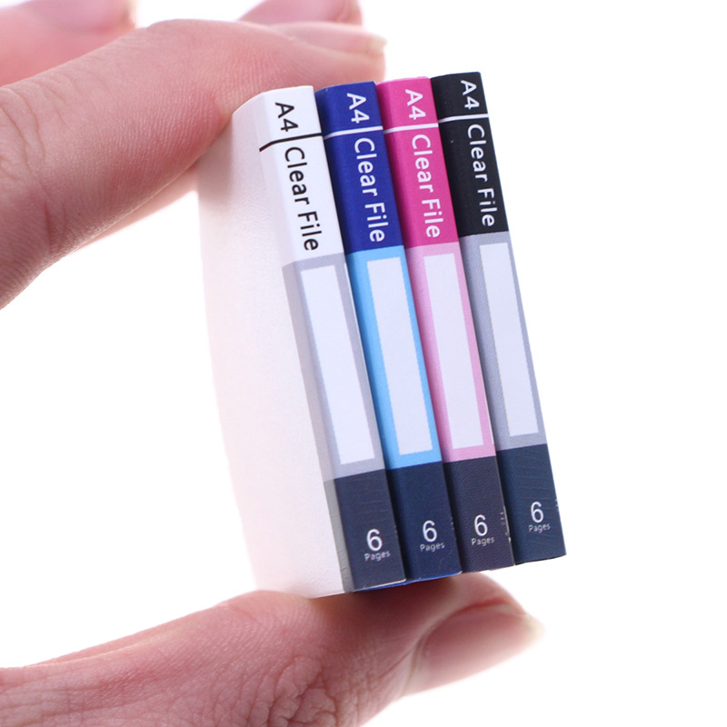 Doll House Mini Artificial Information Book Folder Binder Office Scene Props Model Accessories