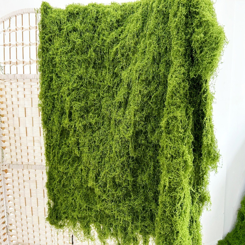 Artificial Fake Moss Lawn Soft Decoration Window Bonsai Ground Paving Landscaping Green Plant Wall Decoration Simulated Moss Turf