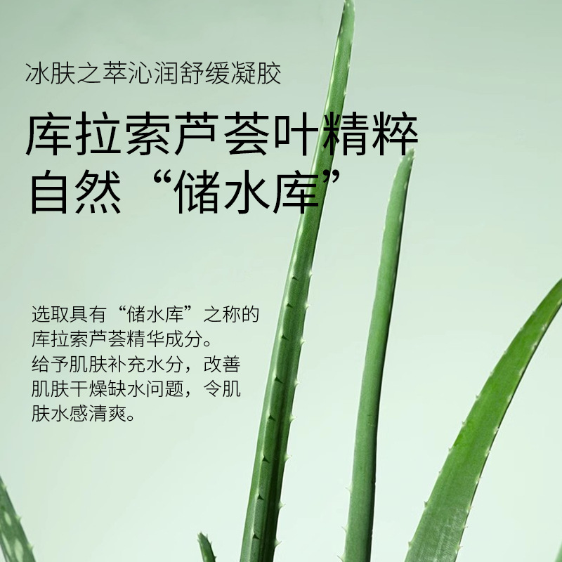 Ice skin extract Qin run soothing gel 300g aloe vera gel wholesale moisturizing skin moisturizing aloe vera cream