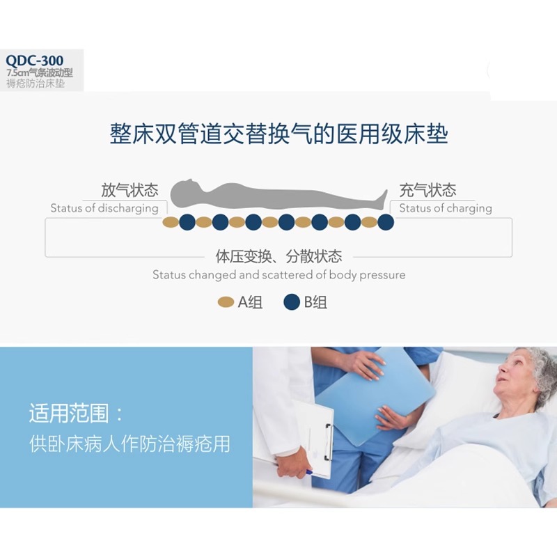 Yuehua Bedsore Pad QDC-300 Anti-Bedsore Air Mattress Bedsore Prevention Mattress Elderly Care Air Cushion Bed