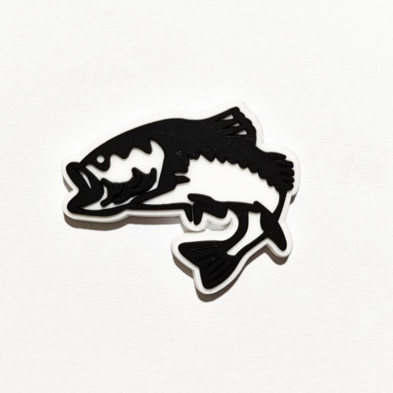 Fishing-Themed Pvc Soft Rubber Clog Shoe Decoration Buckle Cross-Border DIY Cartoon Fish Shoe Charms Shoe Buckle Accessories Trendy Elements