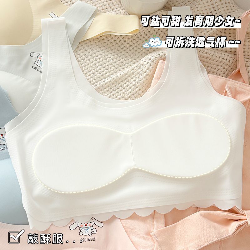Junior High School Students' Development Period Girls' Intimates, Girls' Students' Seamless Vests, Kidsren's Primary School Students' Tube Tops, Big Kidsren's Bras