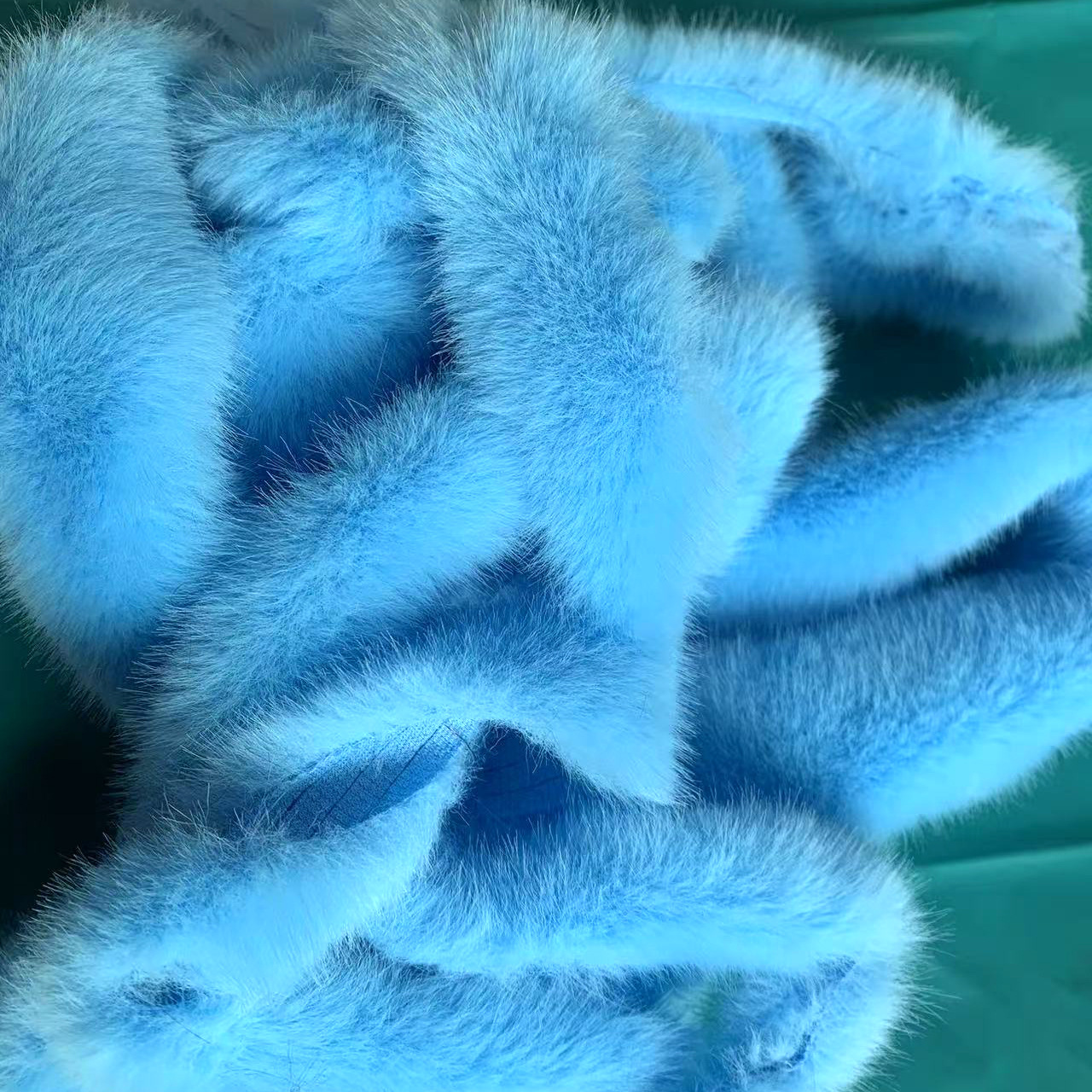 Factory supply 0.5cm imitation mink wool handmade diy strawberry decorative peacock hair clip hair accessories material