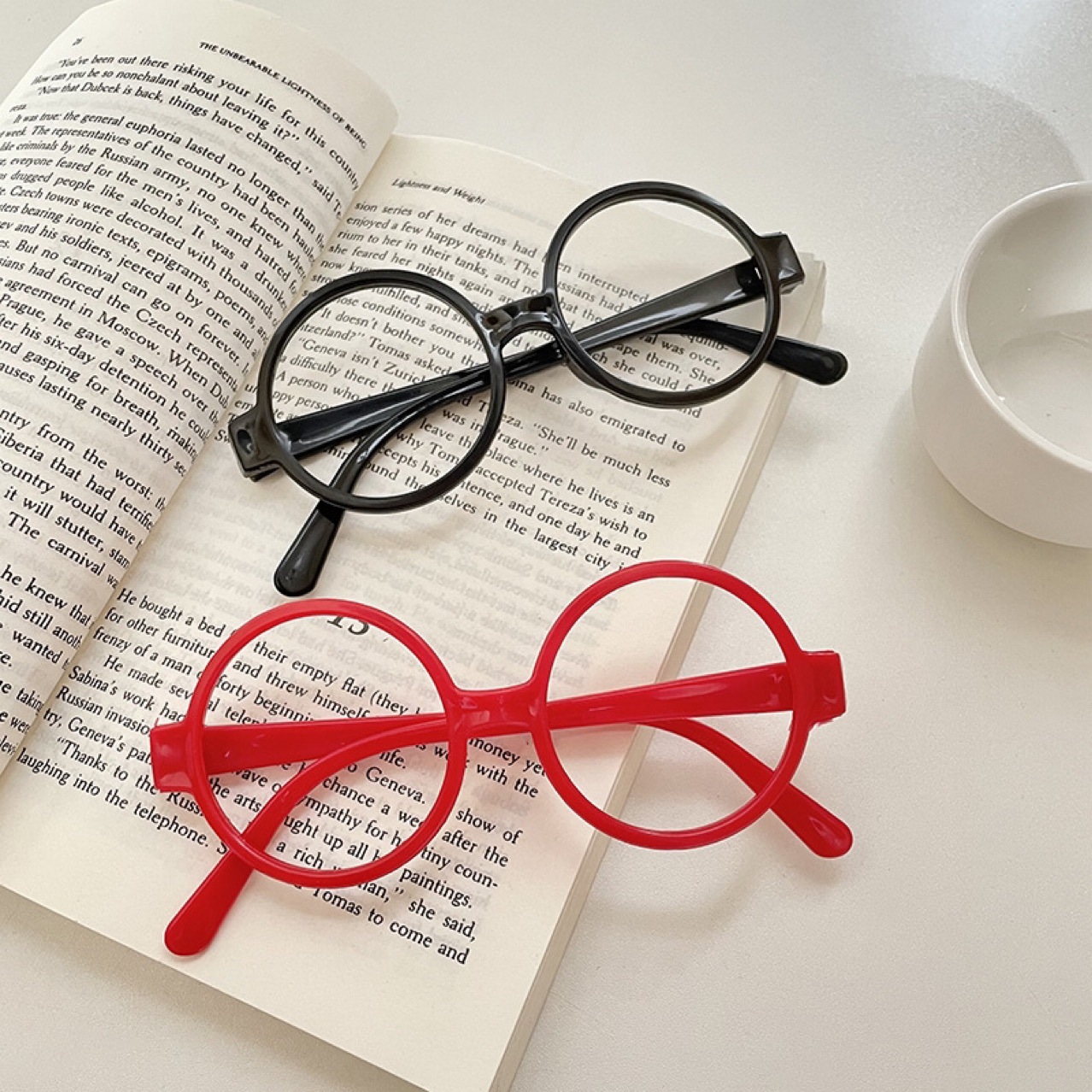 Полная оправа для длинного лица, многоцветная, полукруглая форма