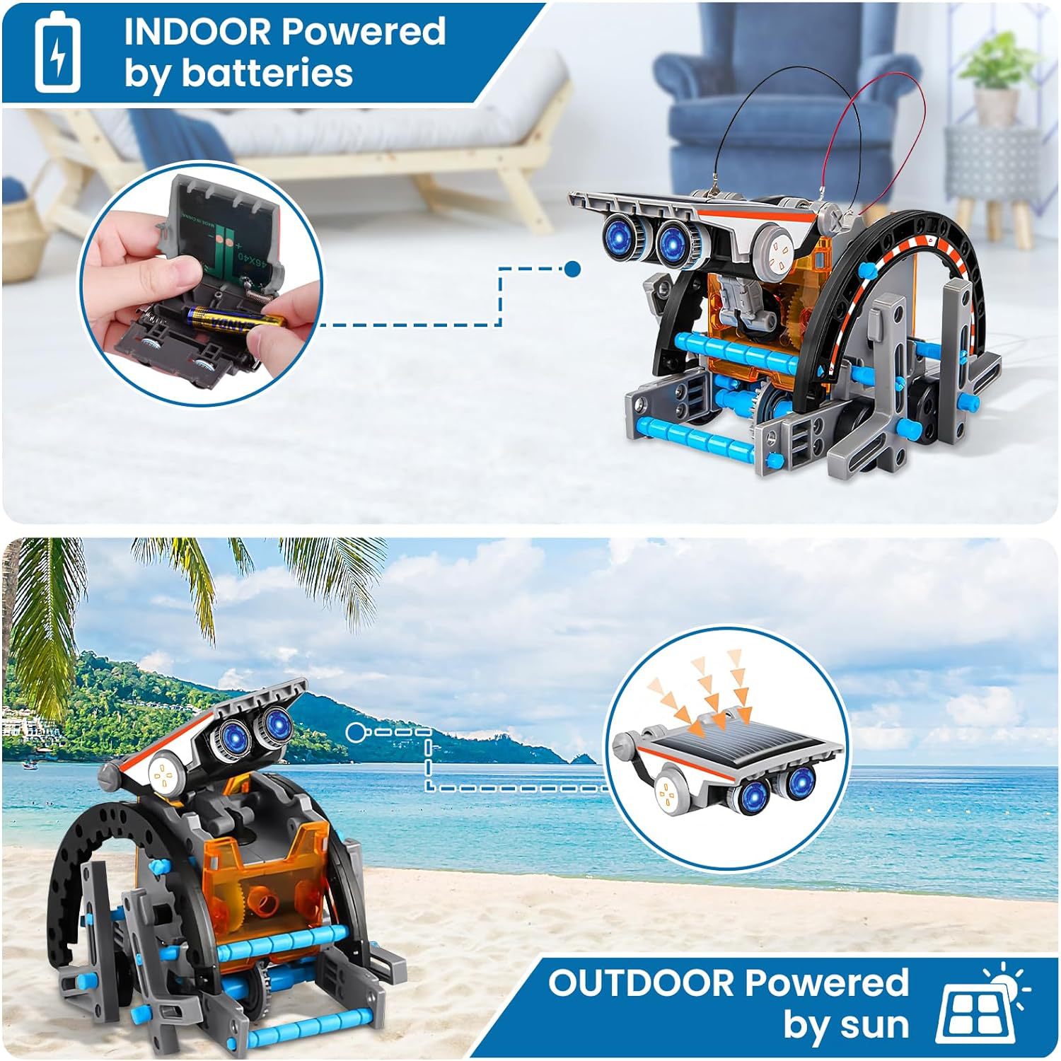 New Cross-Border Hot Selling DIY Assembly Toy 13-in-1 Self-Assembled Solar Toy Car 13-in-1 Smart Robot