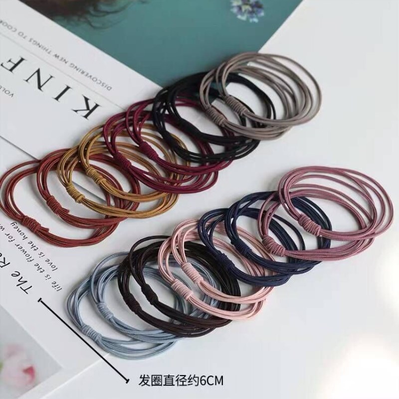 Новая четырехвязаная резинка для волос, корейский стиль, многоуровневая, оптовая продажа, повязка на голову для девочек
