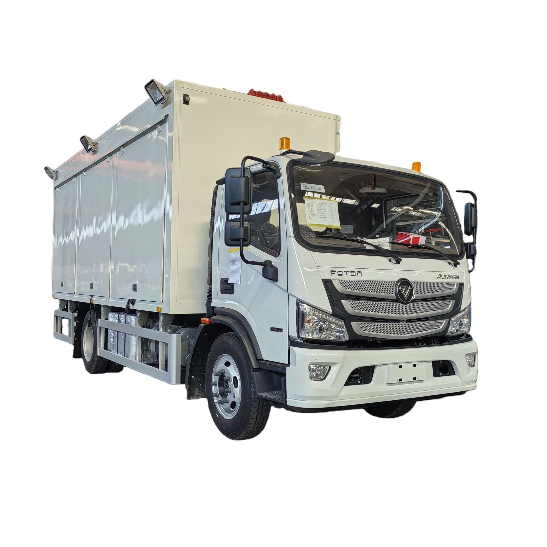 Export to Africa Foton Maintenance Vehicle Tire Repair Oil Change Mobile Repair Car Modification Factory Four-Wheel Customization