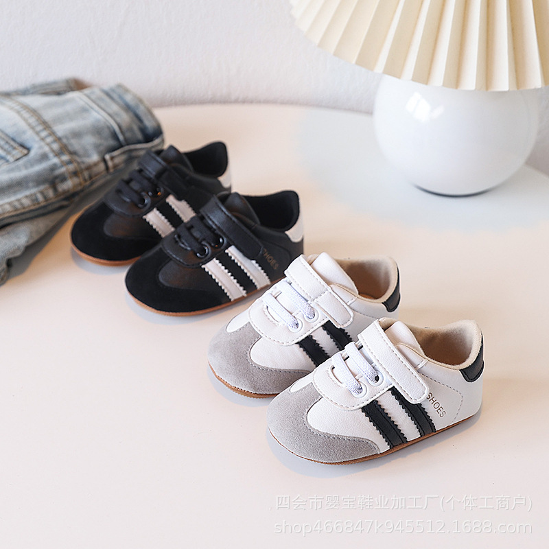 Детская обувь 2025 года, осенне-зимний стиль, для мальчиков и девочек 1 год, принцесса, мягкая подошва, универсальные 0-12 месяцев