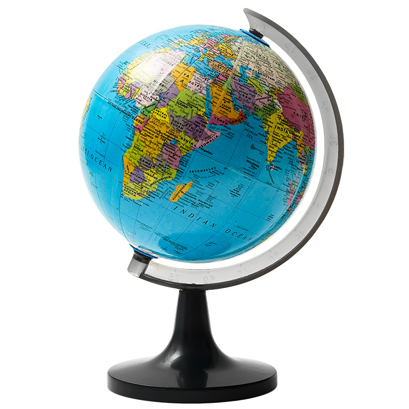 Source Factory 14.16cm Chinese and English Globe with Russian and Multiple Languages, Children's Day Gift for Primary and Secondary School Students