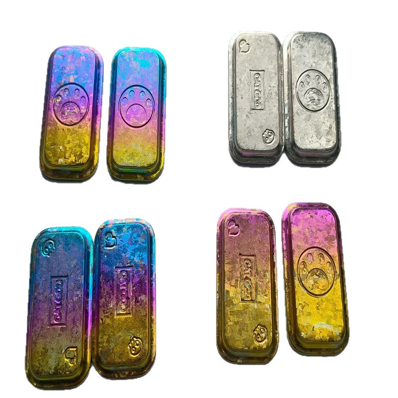 Source Manufacturer Processes Titanium Ice Flower Color, Titanium Ice Flower Pieces, Titanium Anodizing, Customized According to Drawings