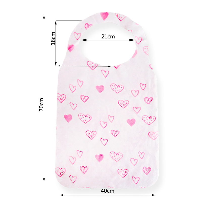 in stock Disposable Non-woven Apron Hot Pot Dining Family Dining Barbecue Painting Waterproof Bib Printable Logo