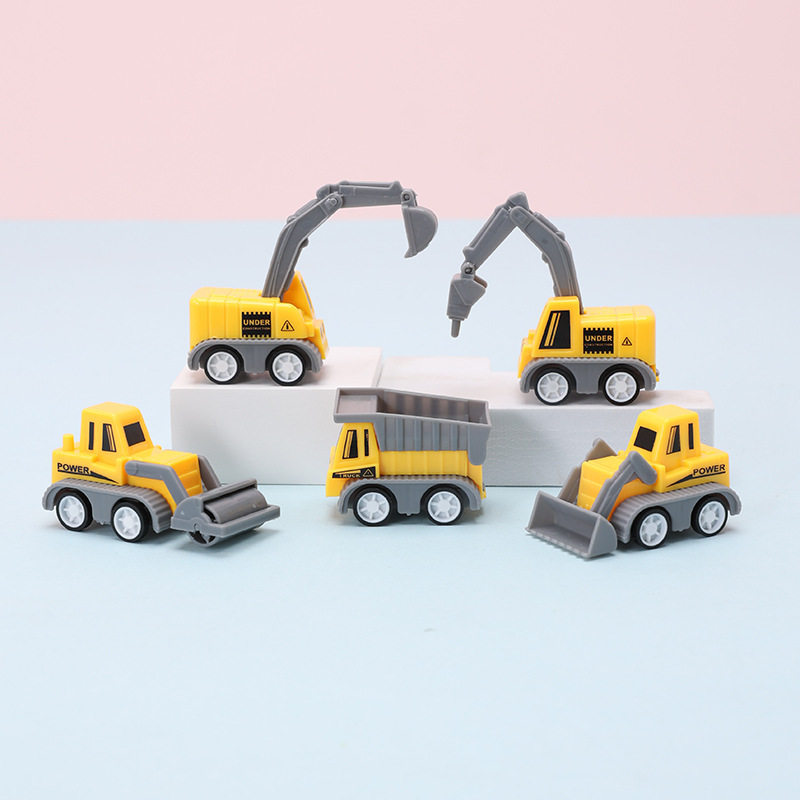 Simulation Pull-Back Toy Engineering Squad Mini Children's Toy Car Model Mini Pull-Back Engineering Vehicle Toy