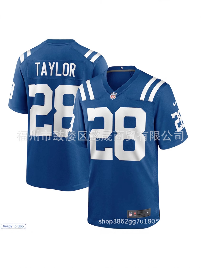 Foreign Trade Nfl Football Uniform Colts 84 # Warr53 # Phillips 38 # Ballentine2025 New Style