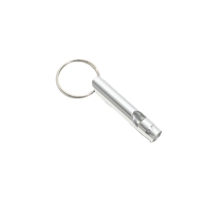 Aluminum alloy color small whistle fire field survival whistle small key chain advertising creative logo small gift