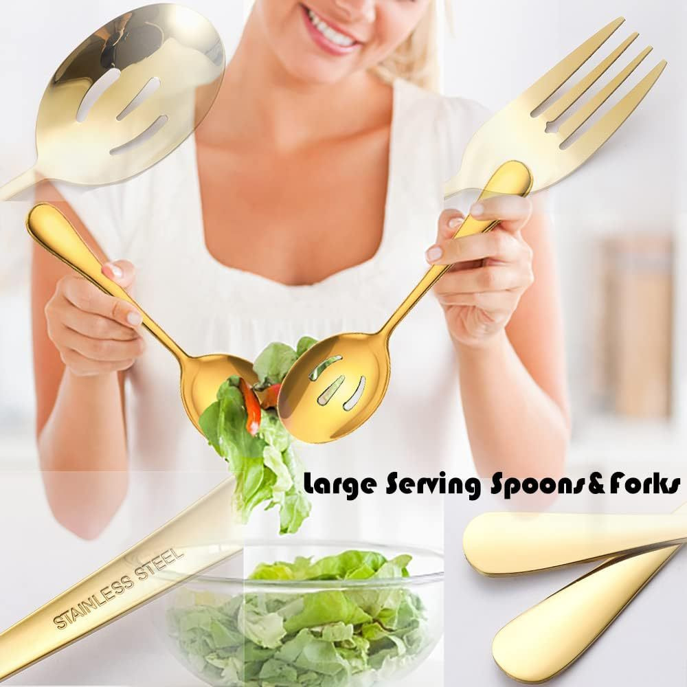 Amazon Stainless Steel Serving Spoon Leakage 1010 Soup Shell Food Clip Hotel Serving Spoon Fork Banquet Public Tableware