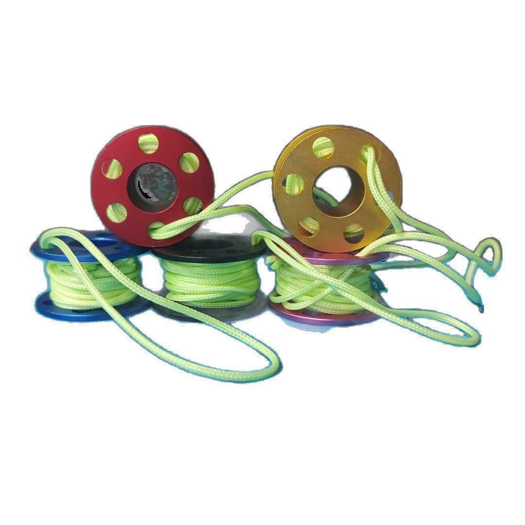 Diving Mini Reel Pendant Aluminum Alloy Fingertip Luminous Reel Pendant Elephant Float Small Accessories Souvenir