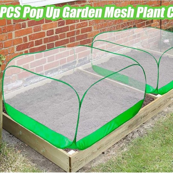 Plant Cover Anti-Mosquito, Insect-Proof, Dust-Proof and Animal-Proof Vegetable and Flower Cultivation Basket. Foldable and Easy to Store Cross-Border