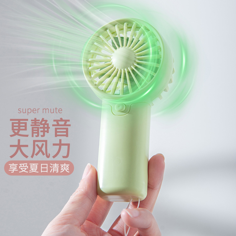 No. 7 Small Fan Handheld Small Fan New Portable Popular Mini Battery Model Douyin Kuaishou Cross-Border