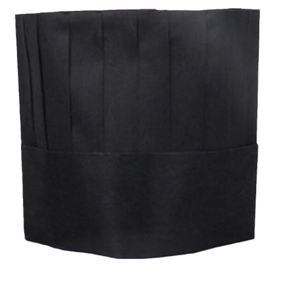 Cross-Border Logoable Catering Hotel Kitchen Work Disposable Flat-Top Chef Hat Breathable Professional Lightweight