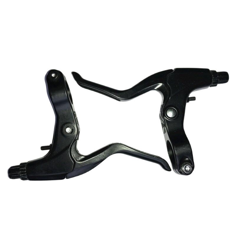 Genuine aluminum alloy mountain bike brake handle aluminum brake handle road dead flying bicycle brake handle white and black