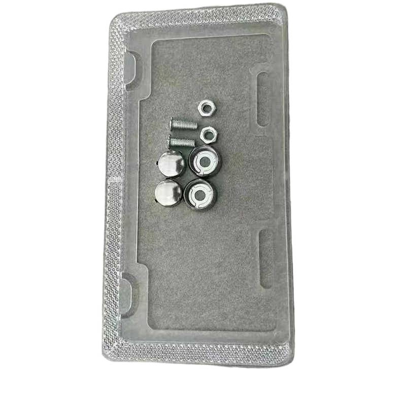 Electric Vehicle License Plate Holder License Plate Frame Suitable for Beijing, Guangzhou, Foshan, Dongguan, Shenzhen License Plate Holder Protective Cover Silk Flower