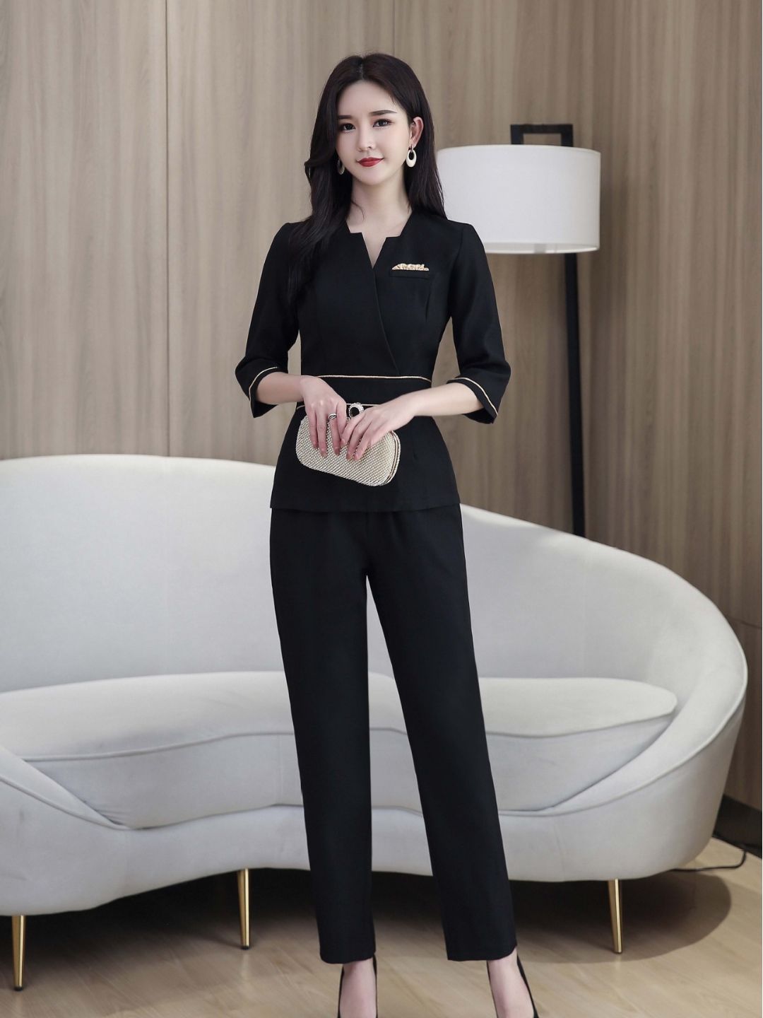 Beauty Salon Work Clothes Beautician Work Clothes Technician Work Clothes Set Professional Women's Foot Bath Clothing Massage