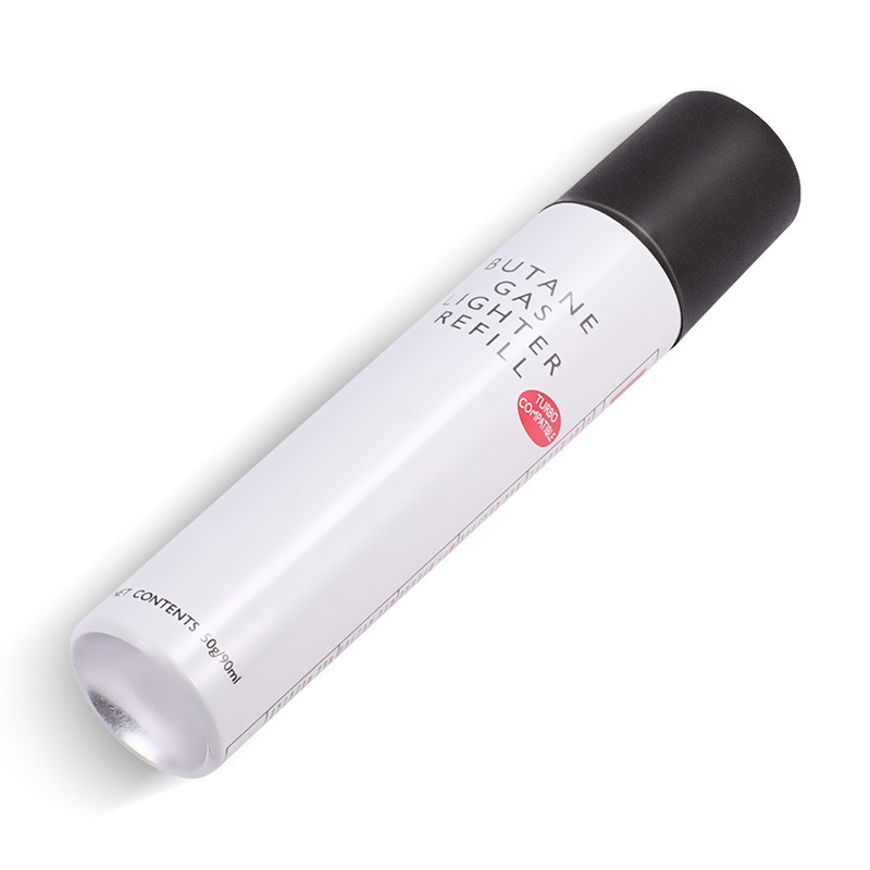 Cigar lighter gas bottled windproof butane inflatable lighter special gas combustible 90ml smoking set accessories