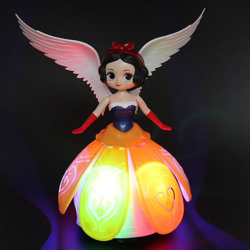 Shake the sound of the same spin dancing princess doll dream light music Children's electric toys cross-border Internet celebrity stalls