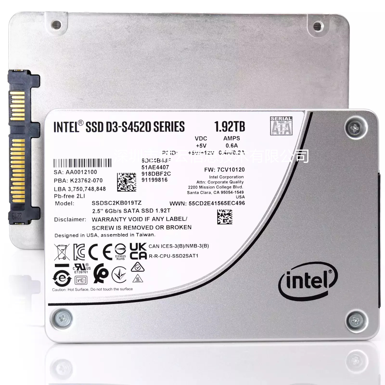 For Intel/Intel S4520 1.92T new enterprise SSDSC2KB019TZ01 s4510