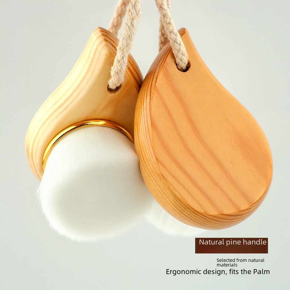 Comma face washing brush soft hair face cleaning remover artifact manual facial cleansing wooden handle cleansing brush manufacturer in stock