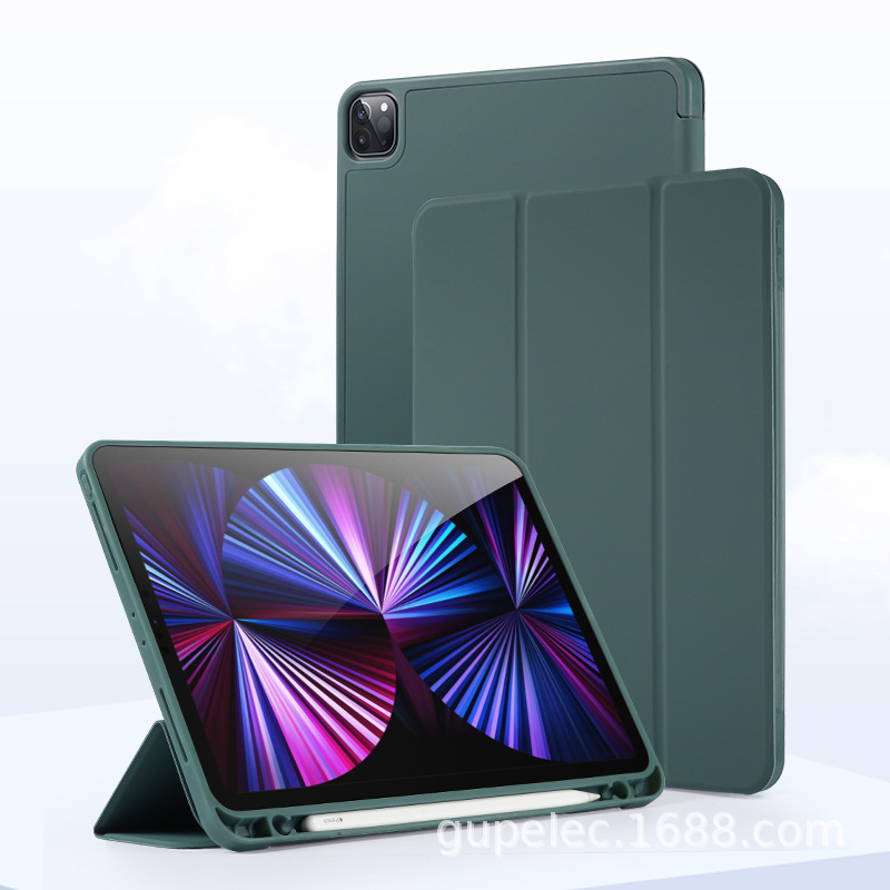 Suitable for pro11 protective case ipad10.9 back sticker with Pen slot leather case mini6 thin air5 silicone soft case