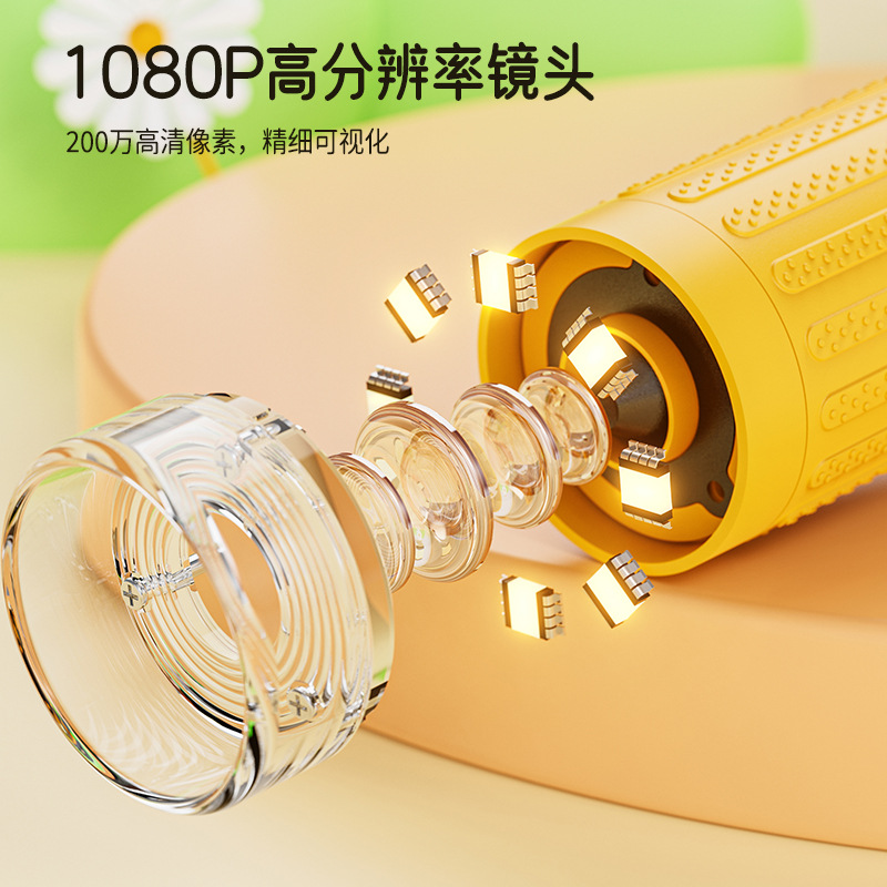 Cross-Border Microscope Kidsren's Handheld Digital Microscope 2 Million High-Definition Large-Screen Photo and Video Student Magnifying Glass