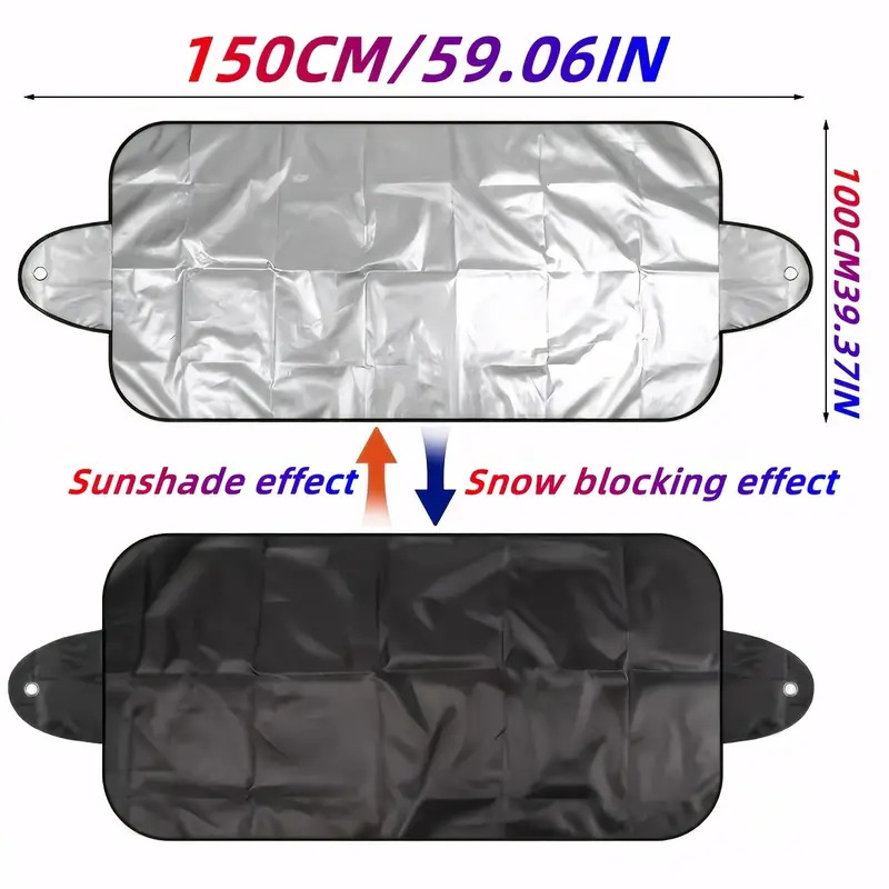 Factory Direct Sales Cross-Border New Winter Car Snow Shield Ice and Snow Ice Shield Sunshade Car Window Snow Shield Front Shield