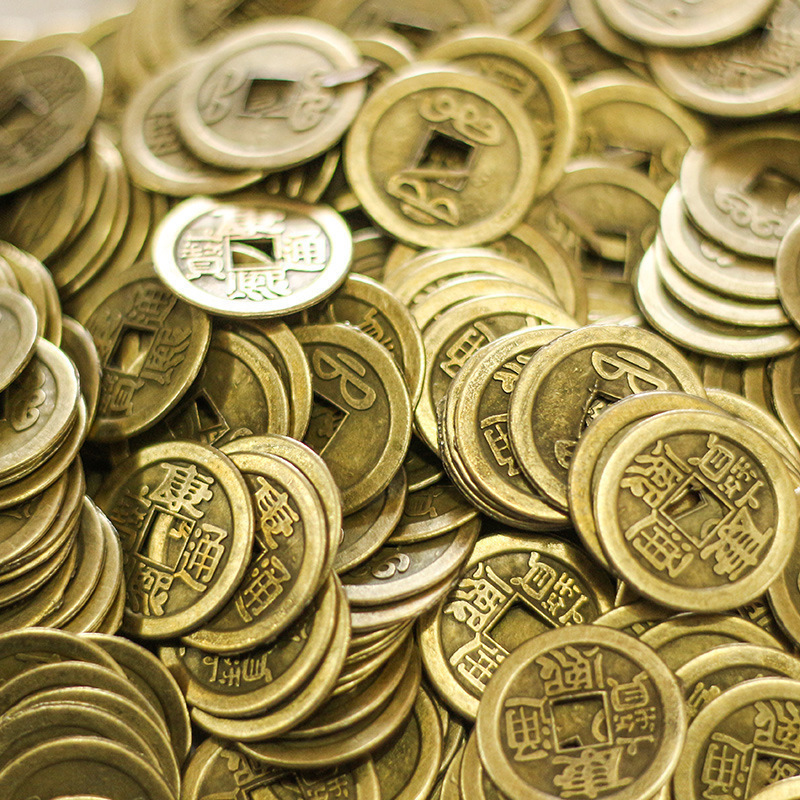 Zinc Alloy Five Emperors' Coins Bulk Antique Wholesale Alloy Large Copper Coins Metal Imitation Qing Dynasty Copper Coins Retail Large Coins