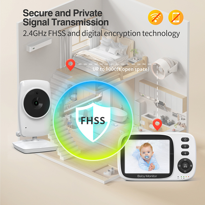 Baby Monitor Wireless Baby Care Monitor Voice Intercom Monitor Cross-Border Baby Monitor